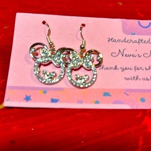 Minnie Mouse Earrings in silver